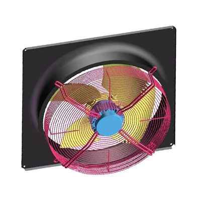 380v industriële Uitlaatventilator 3 Fase 700mm As voor Lucht Gekoelde Moduleeenheden