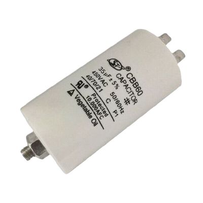 Van de de Elektrische Motorcondensator 30-100Uf van CBB de Dubbele Ronde Klasse C voor Wasmachinemotor