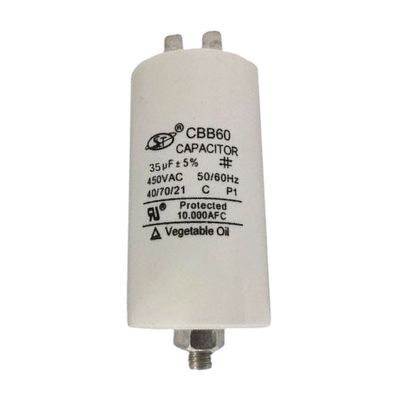 Van de de Elektrische Motorcondensator 30-100Uf van CBB de Dubbele Ronde Klasse C voor Wasmachinemotor