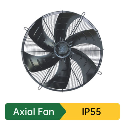 Elektrische axiale ventilator met een geluidsniveau van 50-70 dB A en lage onderhoudsvereisten